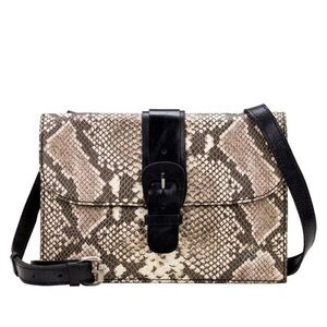 Patricia Nash Tauriana Python Leather Crossbody Organizer